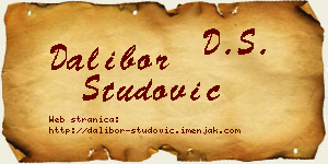 Dalibor Studović vizit kartica